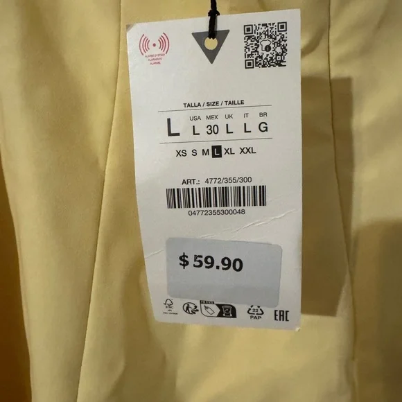 Zara Sunny Yellow Mini Dress - Picture 3 of 4